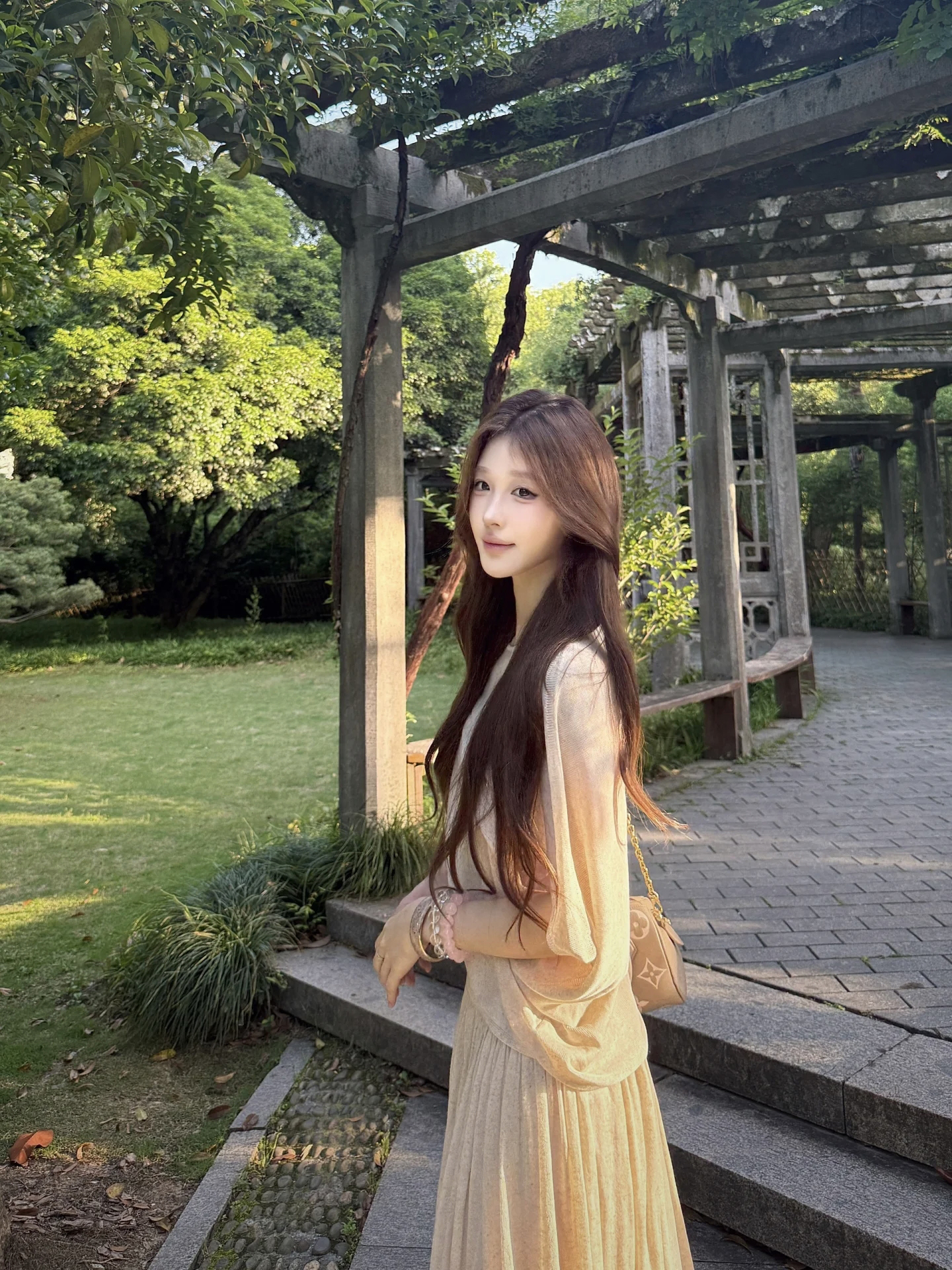 2025 Summer New Artistic Elegant Linen Tencel Long Skirt Set - Image 4