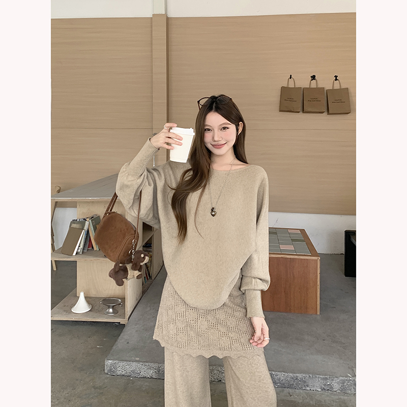 Sweet Knit Two-Piece Set with Faux Layered Pants - Style f312f2 - Image 5