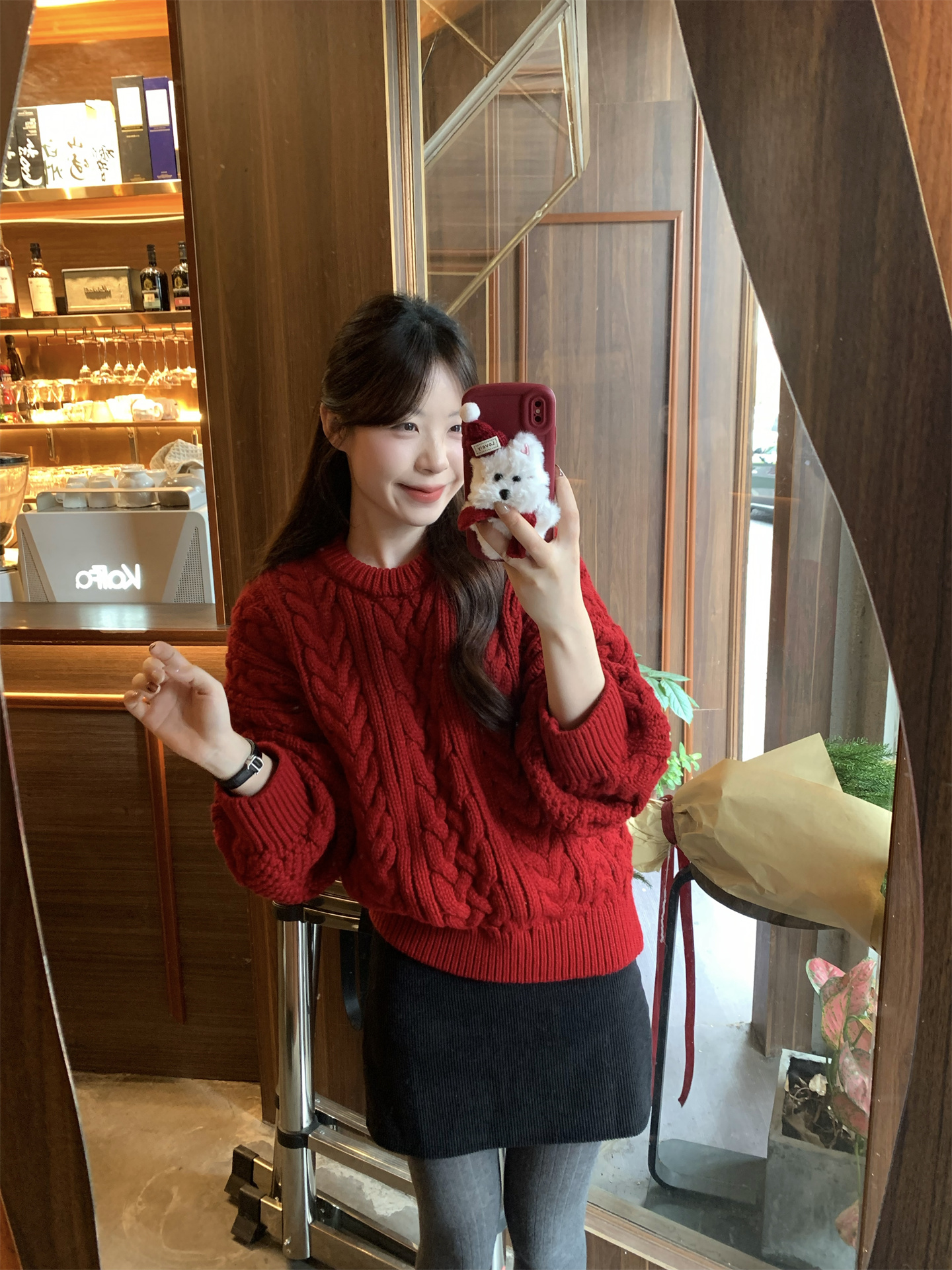 Women's Cozy Cable Knit Pullover Sweater - Thick Loose Fit Round Neck - Image 3
